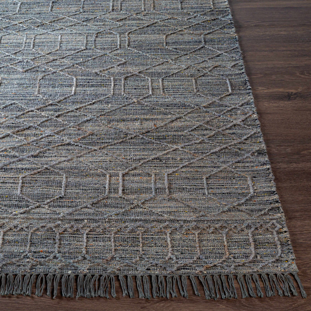 Manby Black Jute&Wool Area Carpet Area Rug - Clearance
