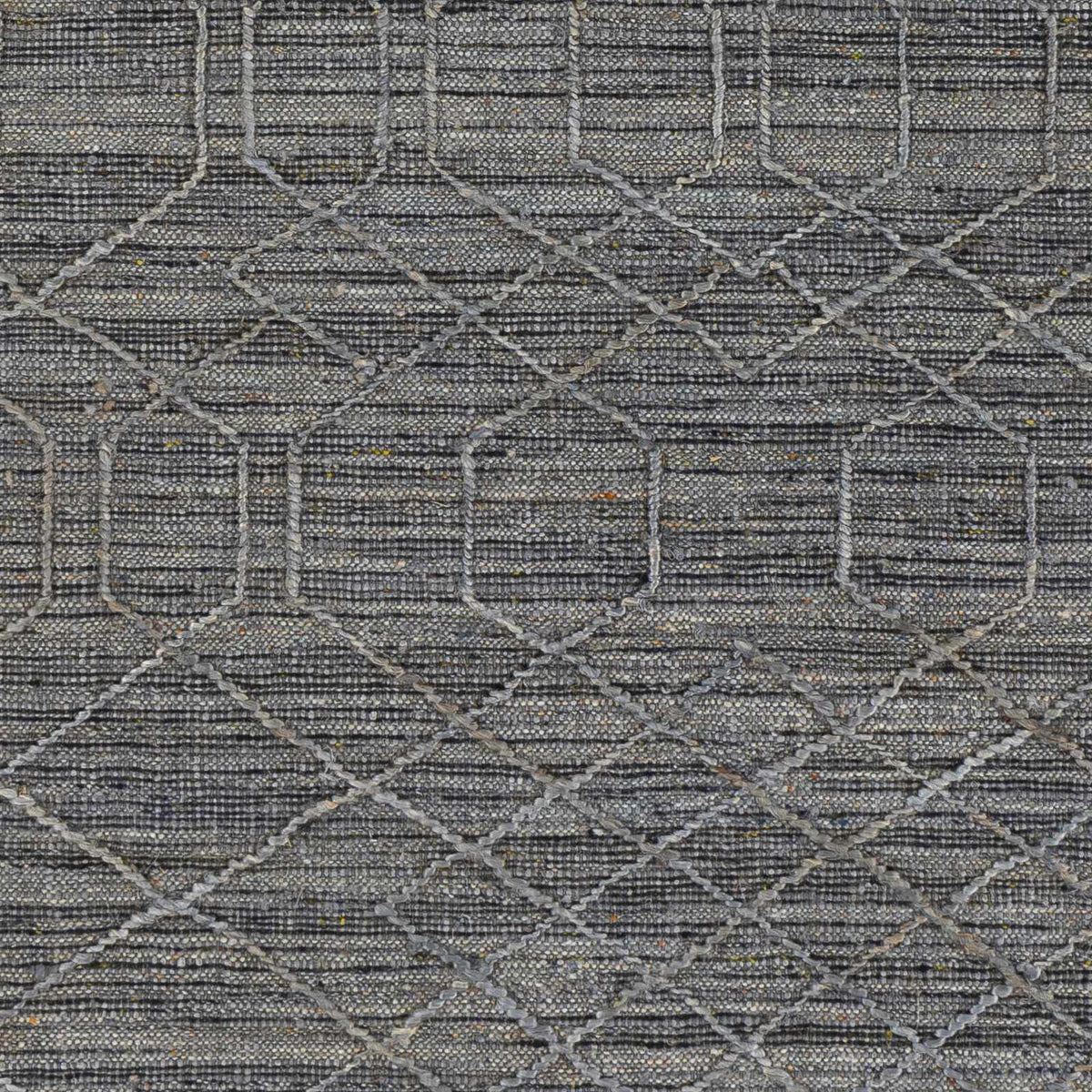 Manby Black Jute&Wool Area Carpet Area Rug - Clearance