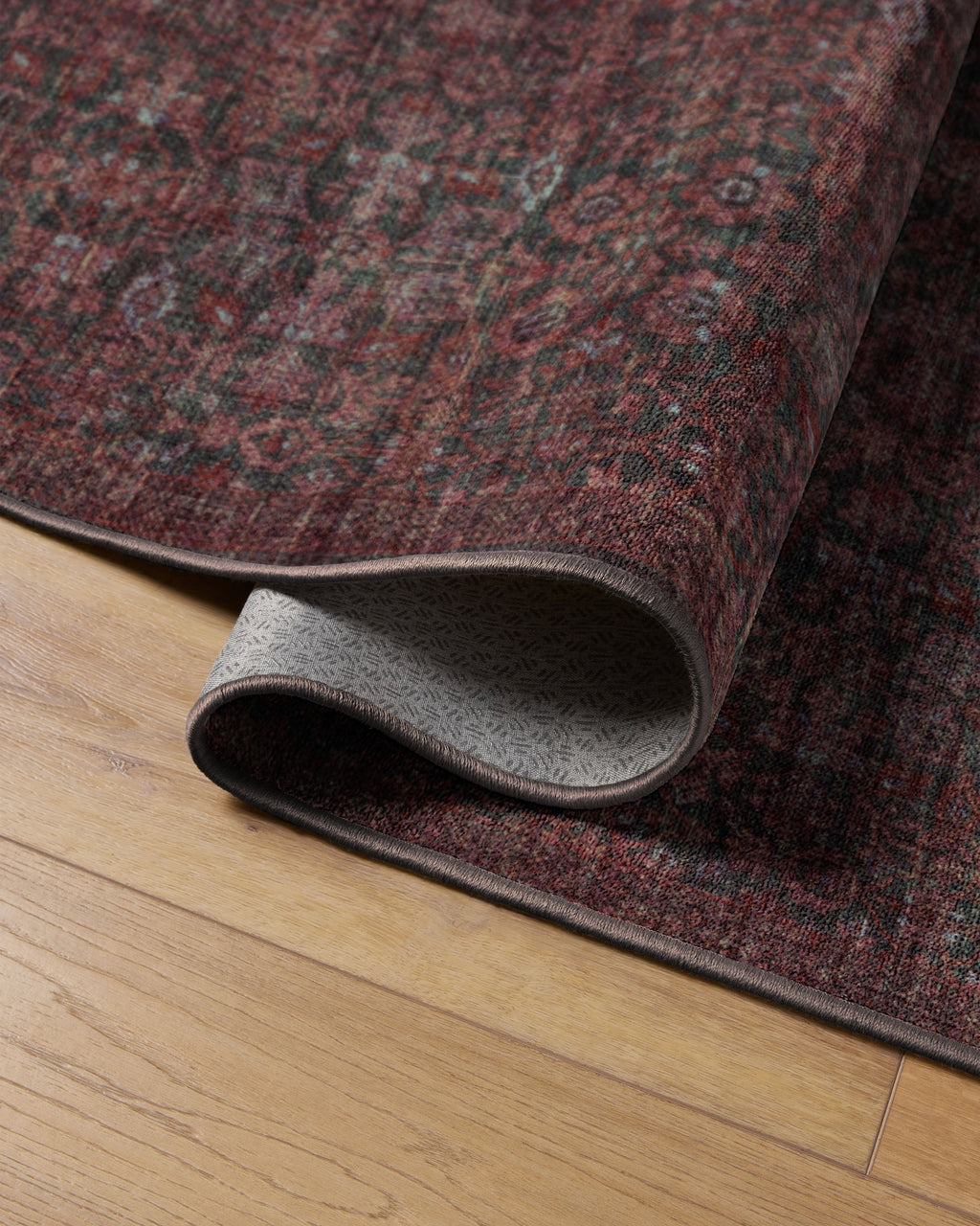 Sierra Charcoal & Burgundy Rug