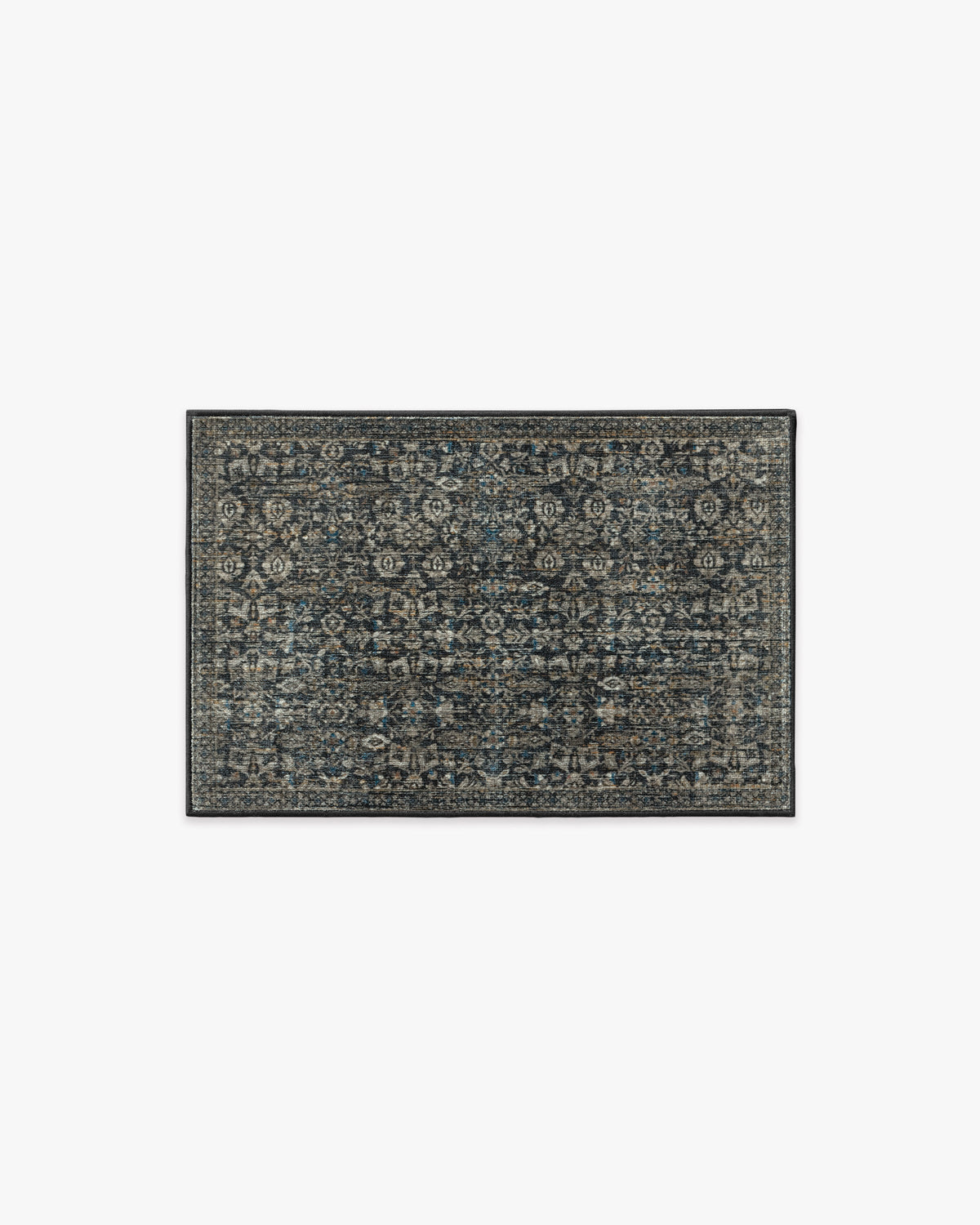 Sierra Soft Black Flatwoven Rug