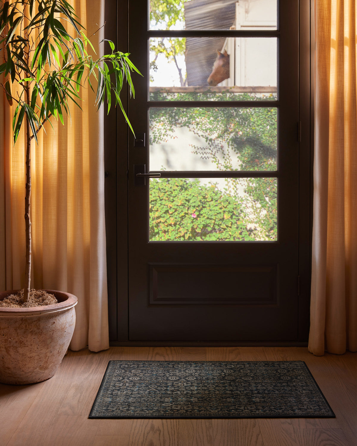 Sierra Soft Black Flatwoven Rug