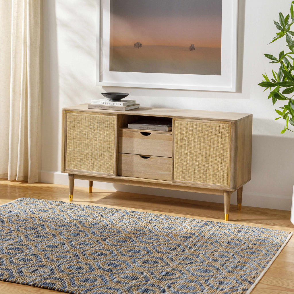 Isaye Blue Area Rug - Clearance