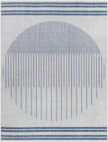 Aviya Blue & Gray Outdoor Area Rug - Clearance