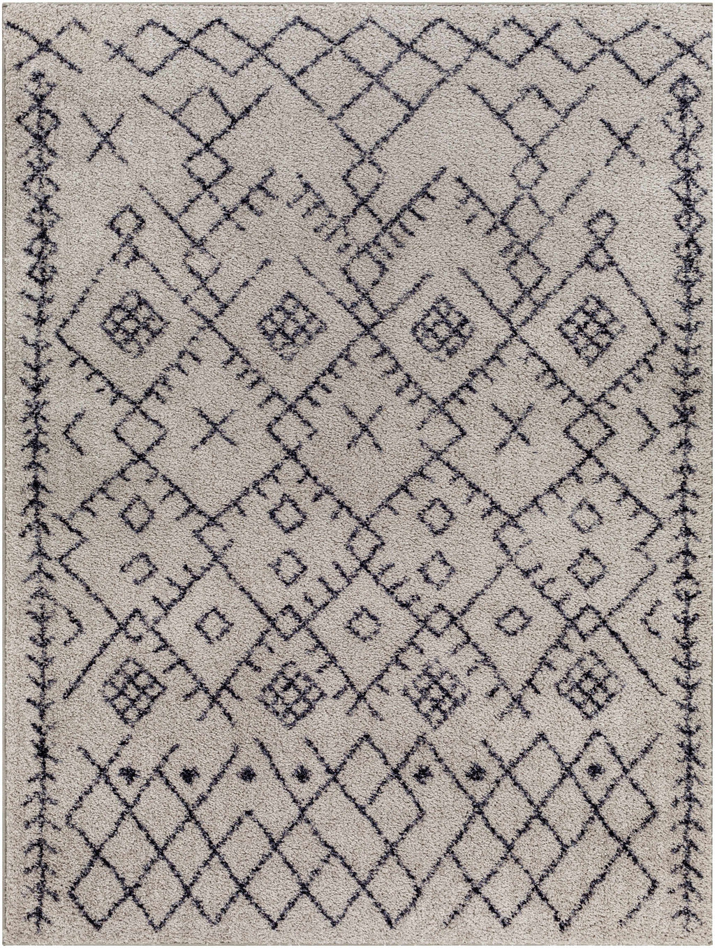 Elyes Gray Washable Area Rug - Clearance