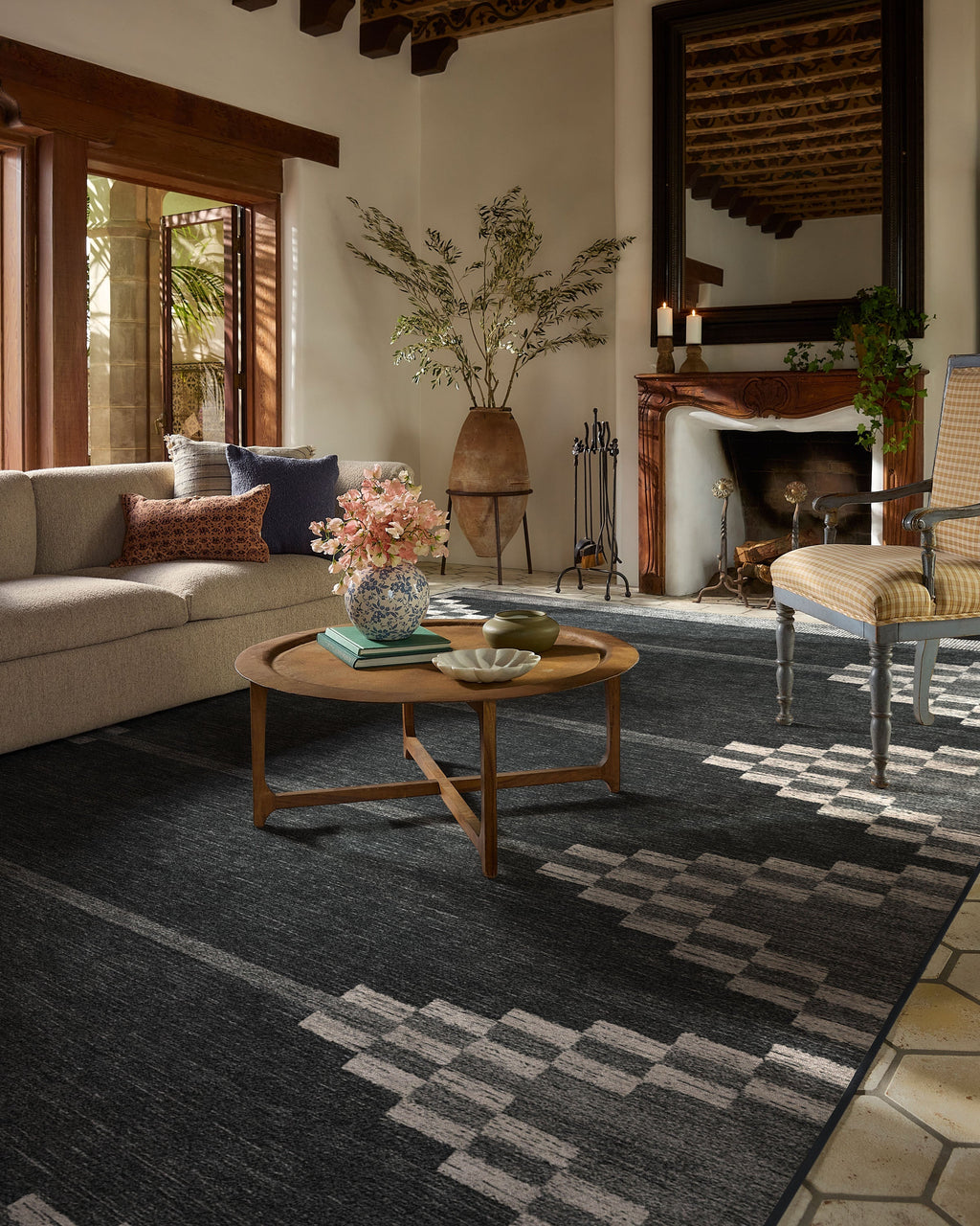 Sloane Black Flatwoven Rug