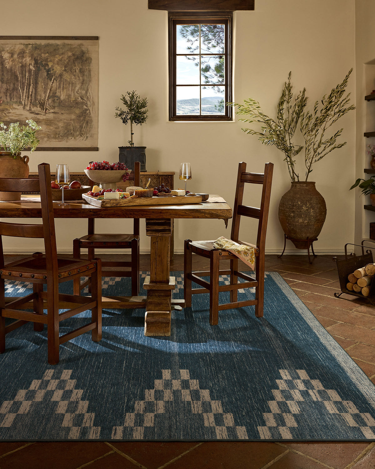 Sloane Blue Flatwoven Rug