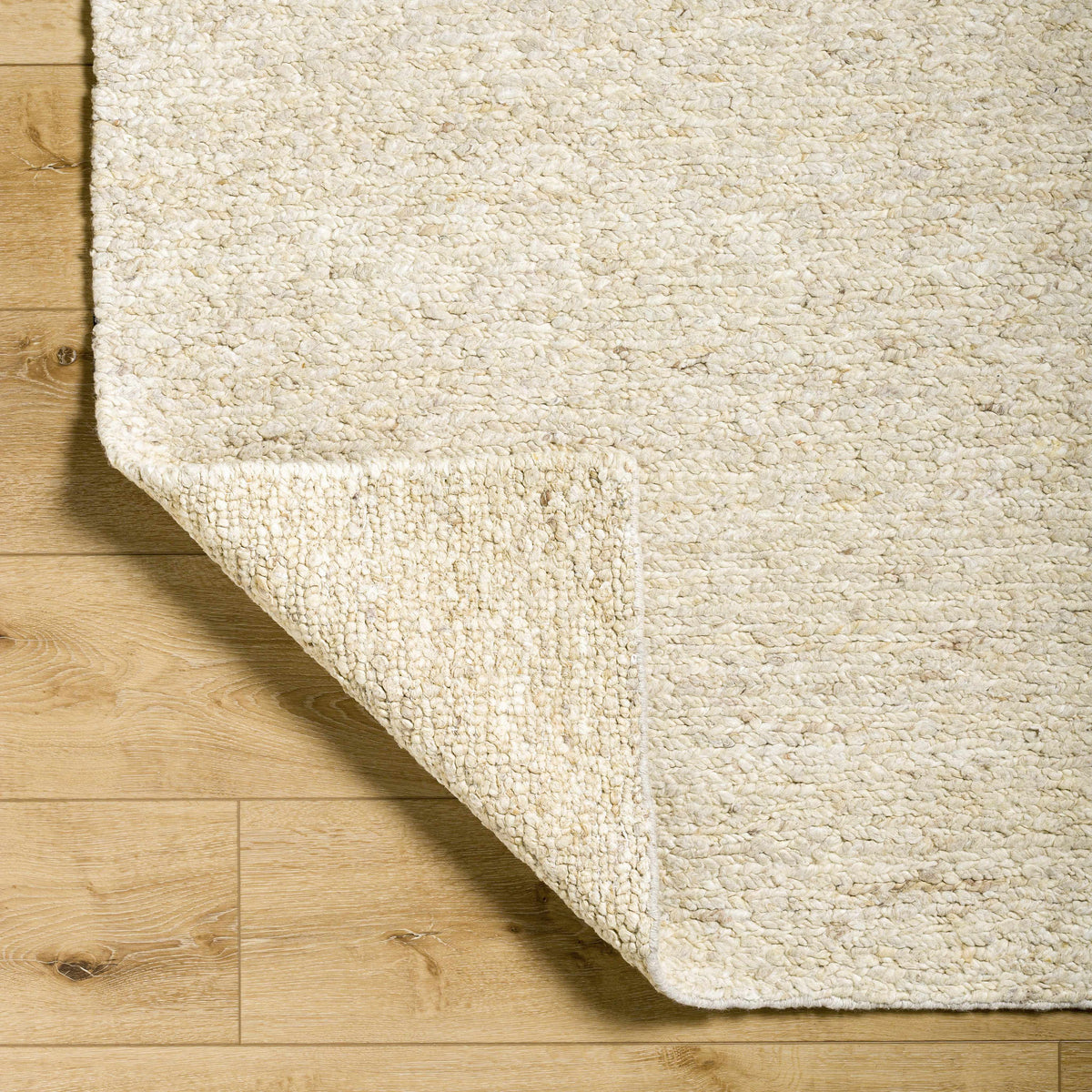 Sera Cream Hand Knotted Wool Area Rug - Clearance