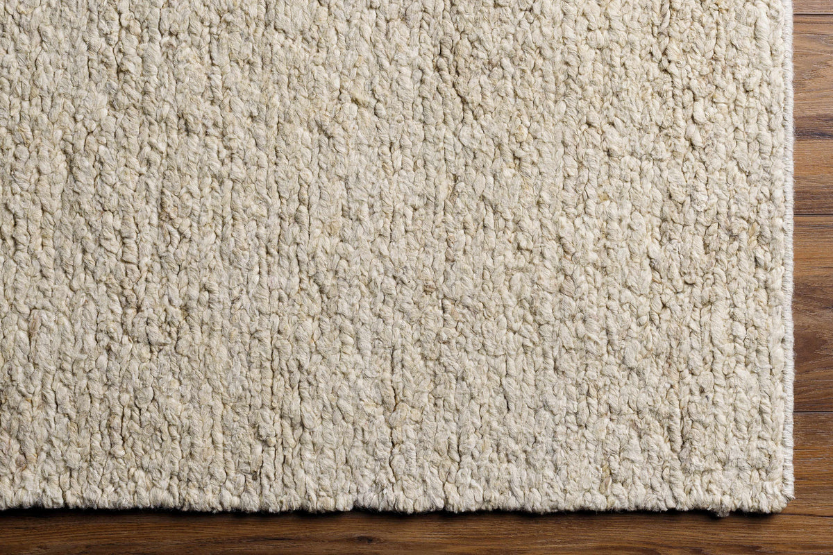 Sera Cream Hand Knotted Wool Area Rug - Clearance