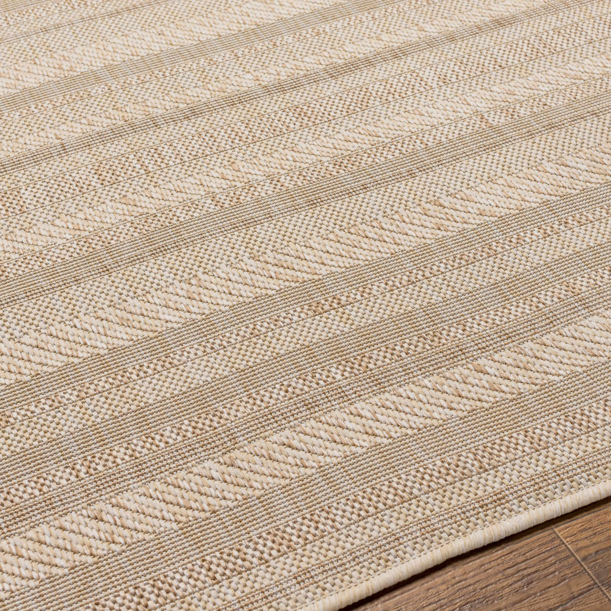 Sultanhisar Striped Nordic Outdoor Rug