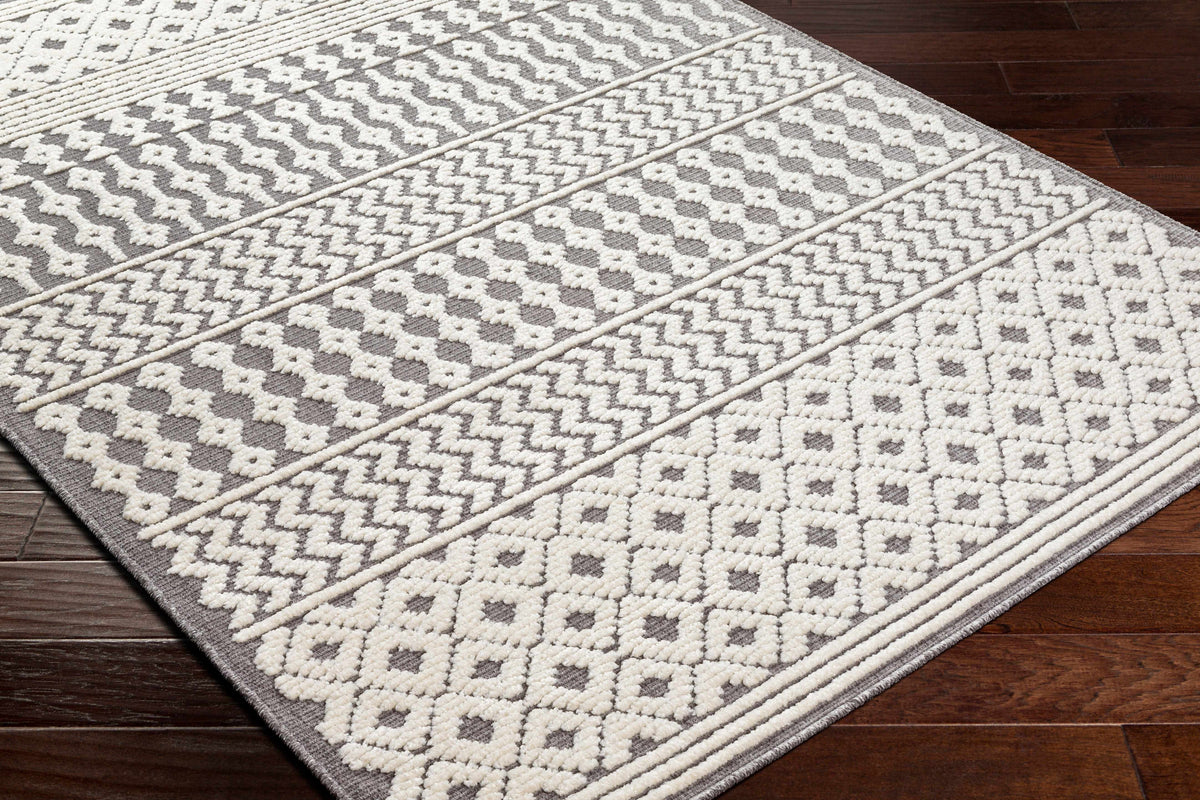 Drago Gray 3D Area Rug - Clearance