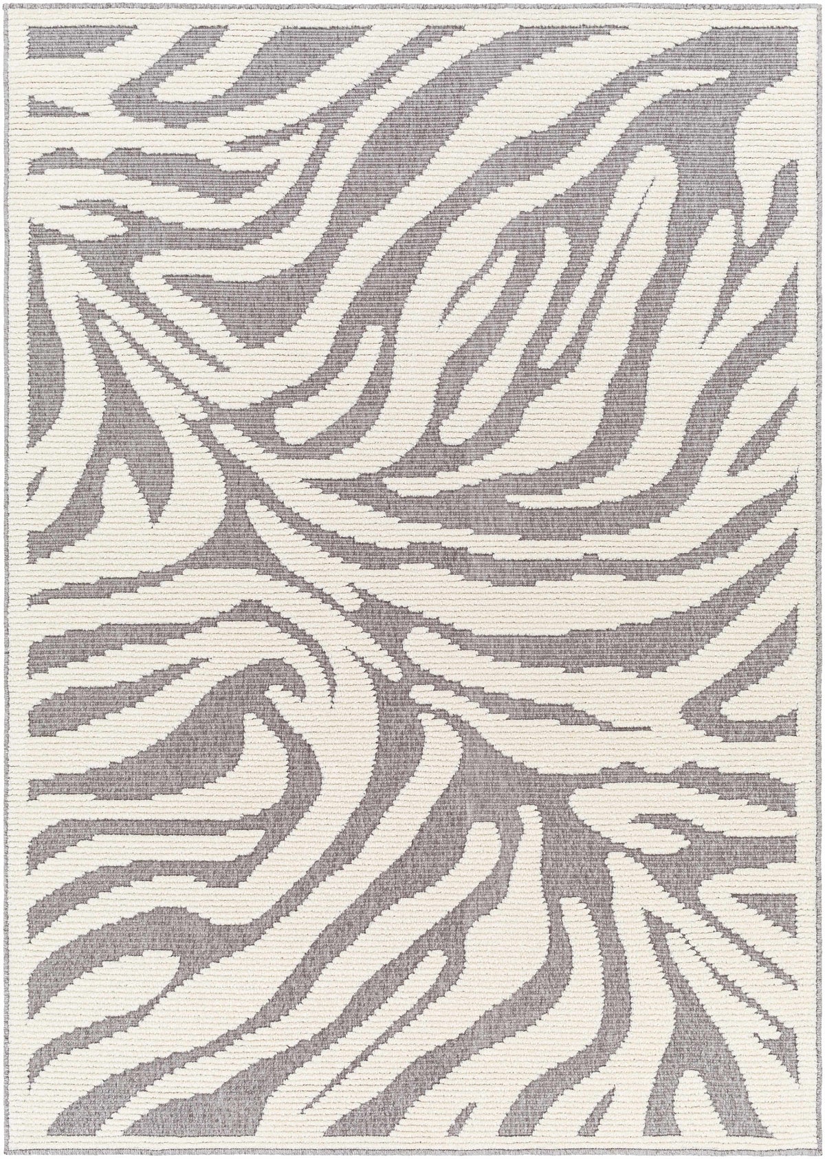 Keto Gray Zebra Rug - Clearance