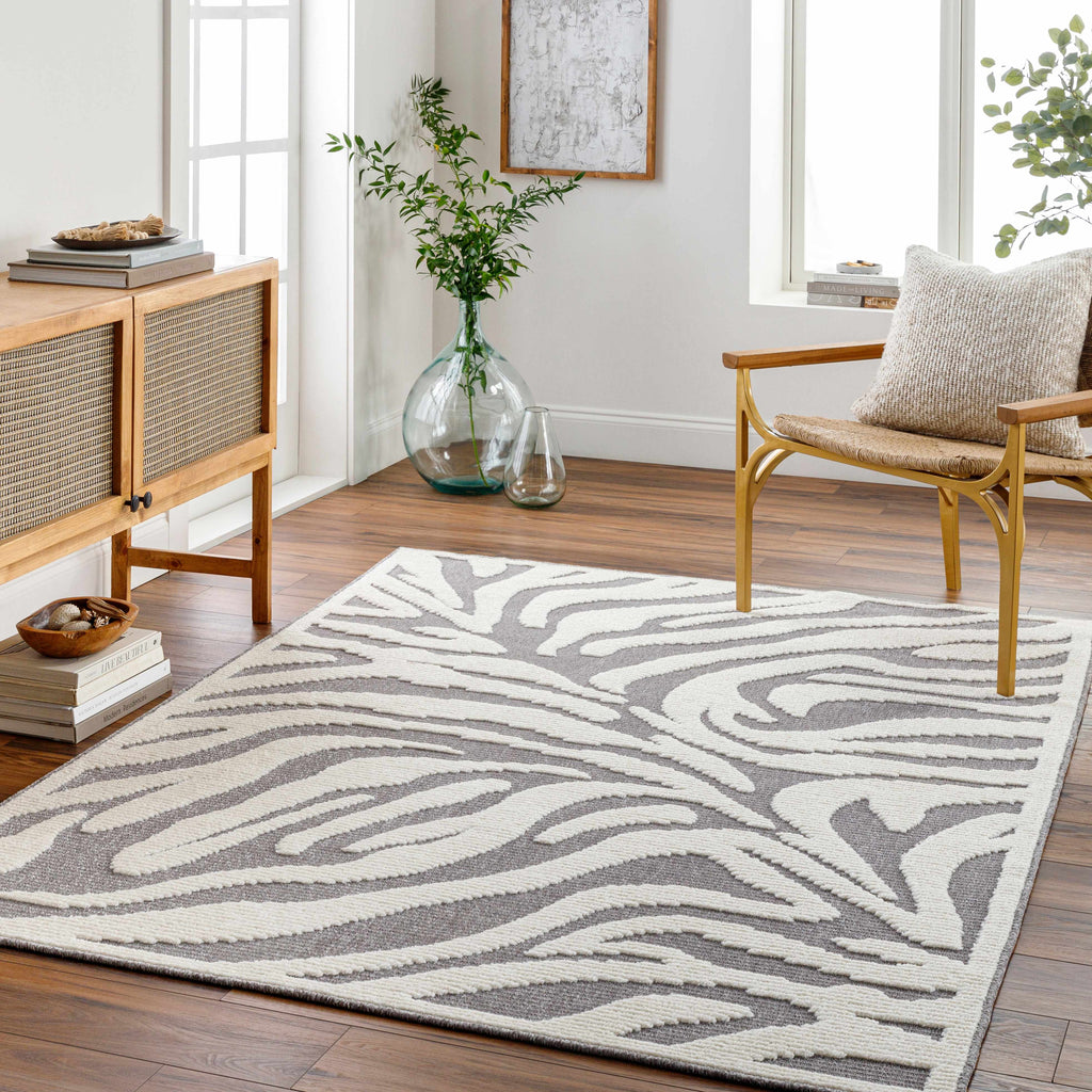 Keto Gray Zebra Rug - Clearance