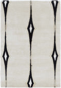 Smartt Beige&Black Premium Wool Rug - Clearance
