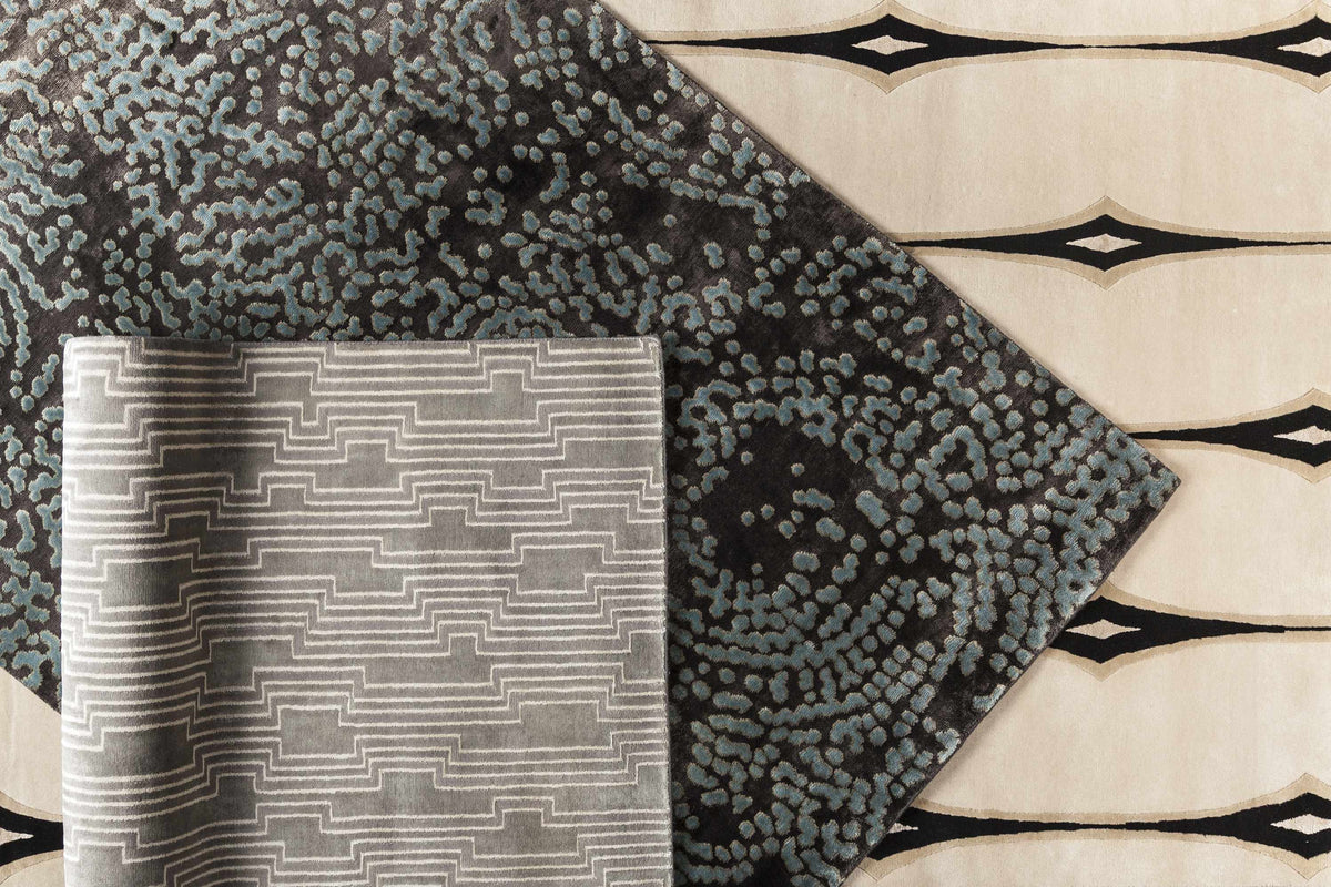 Smartt Beige&Black Premium Wool Rug - Clearance