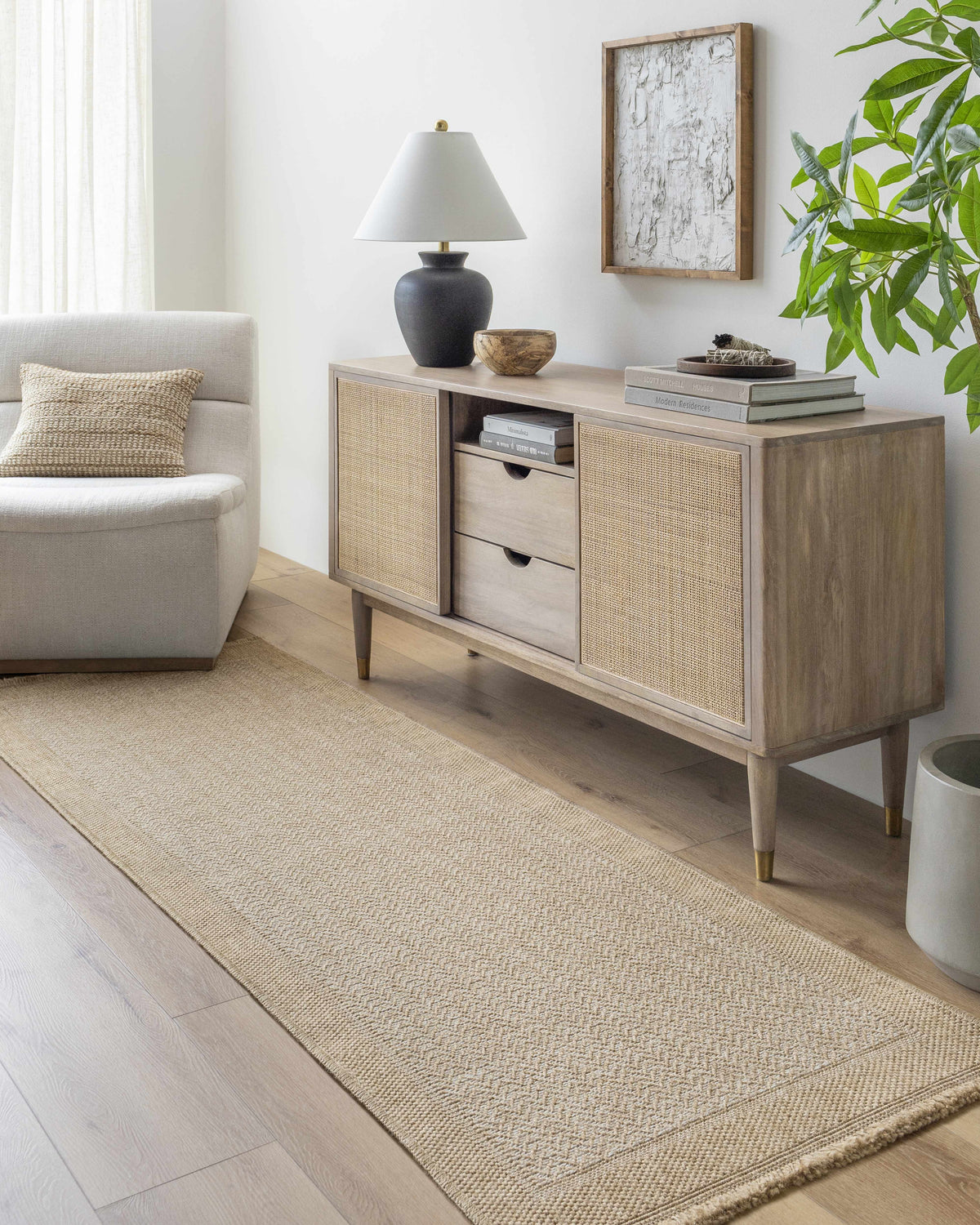 Endre Bone Indoor & Outdoor Area Rug