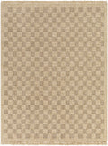Jurek Beige Checkered Outdoor Area Rug