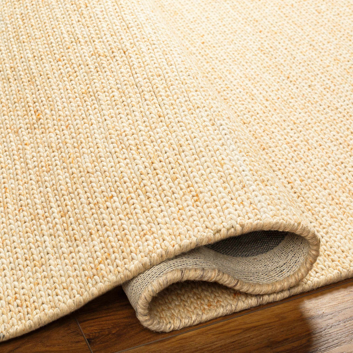 Alyra Yellow Solid Area Rug - Clearance