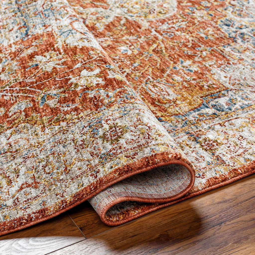 Aman Rust Area Rug - Clearance