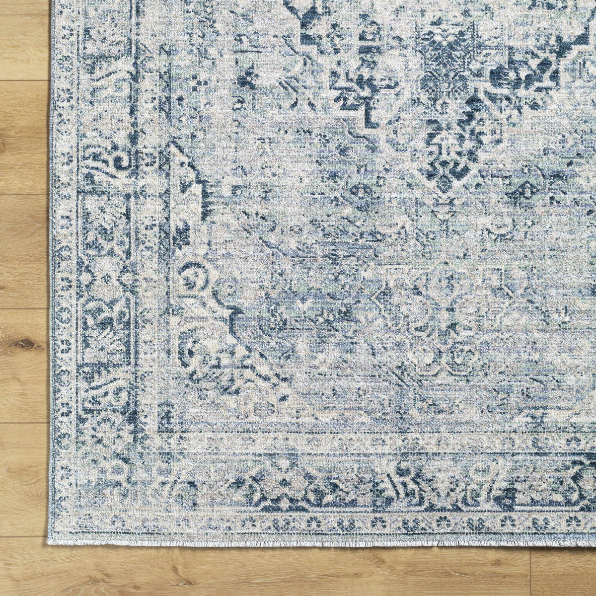Jemma Blue Medallion Area Rug - Clearance