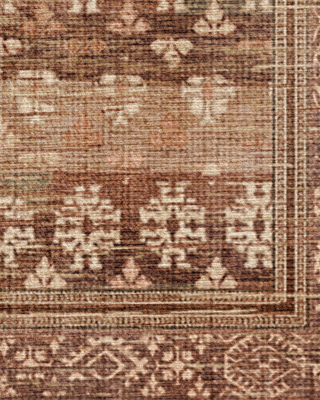 Solana Rust & Sage Flatwoven Rug