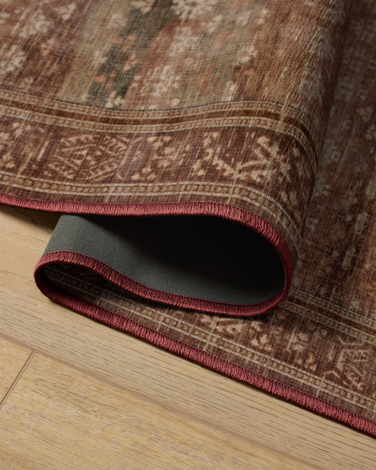 Solana Rust & Sage Flatwoven Rug