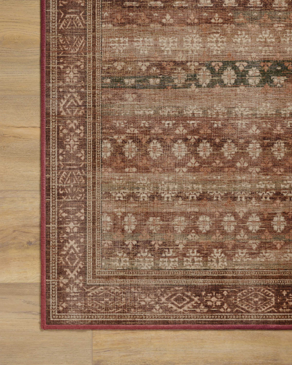 Solana Rust & Sage Flatwoven Rug