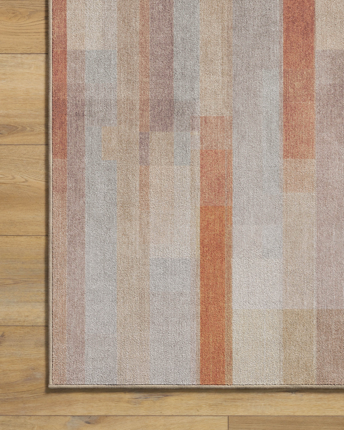 Solar Drift Rust & Grey Rug