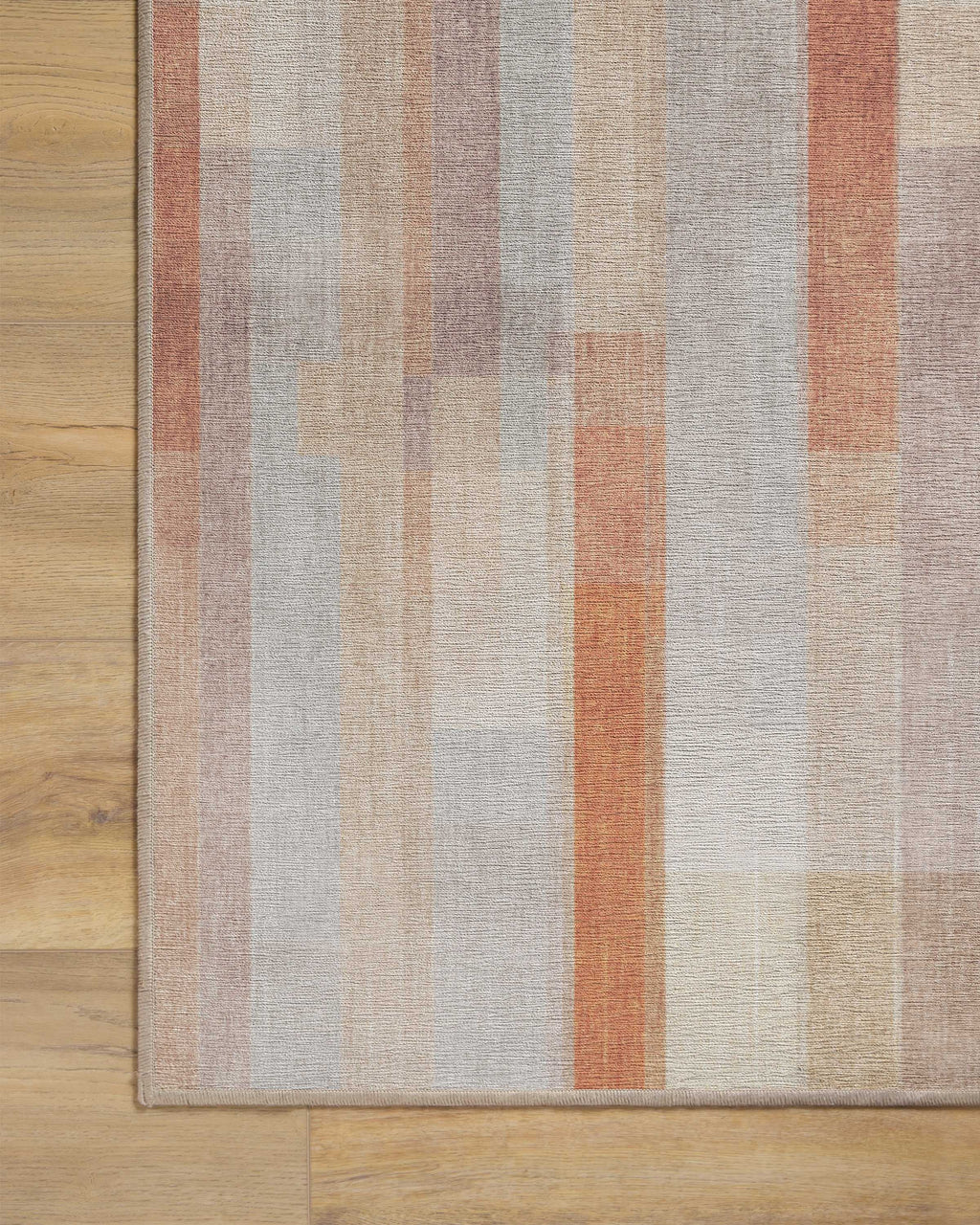 Solar Drift Rust & Grey Flatwoven Rug