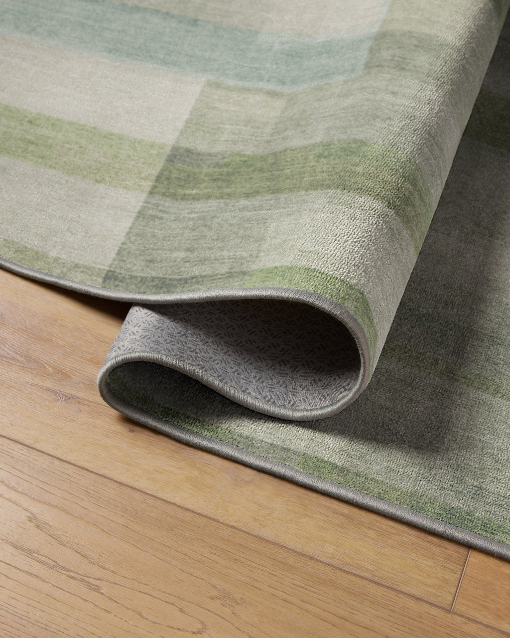 Solar Drift Silver Green Rug