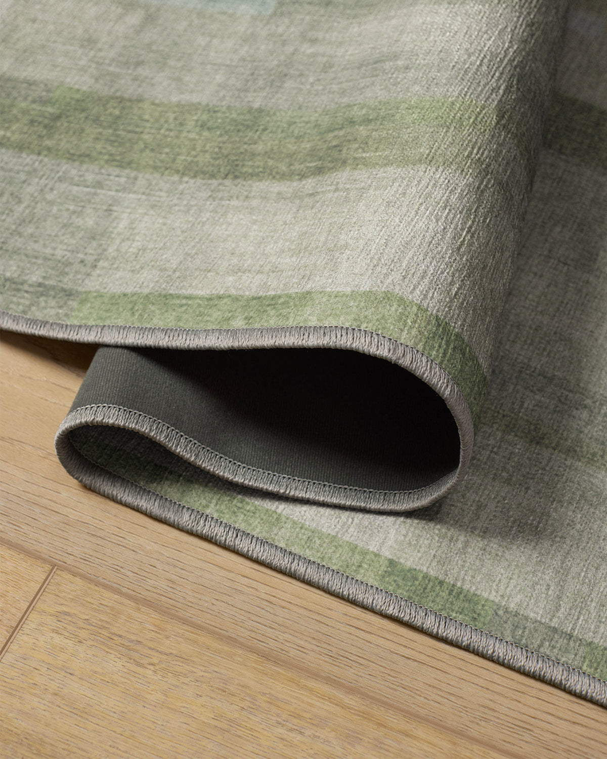 Solar Drift Silver Green Flatwoven Rug