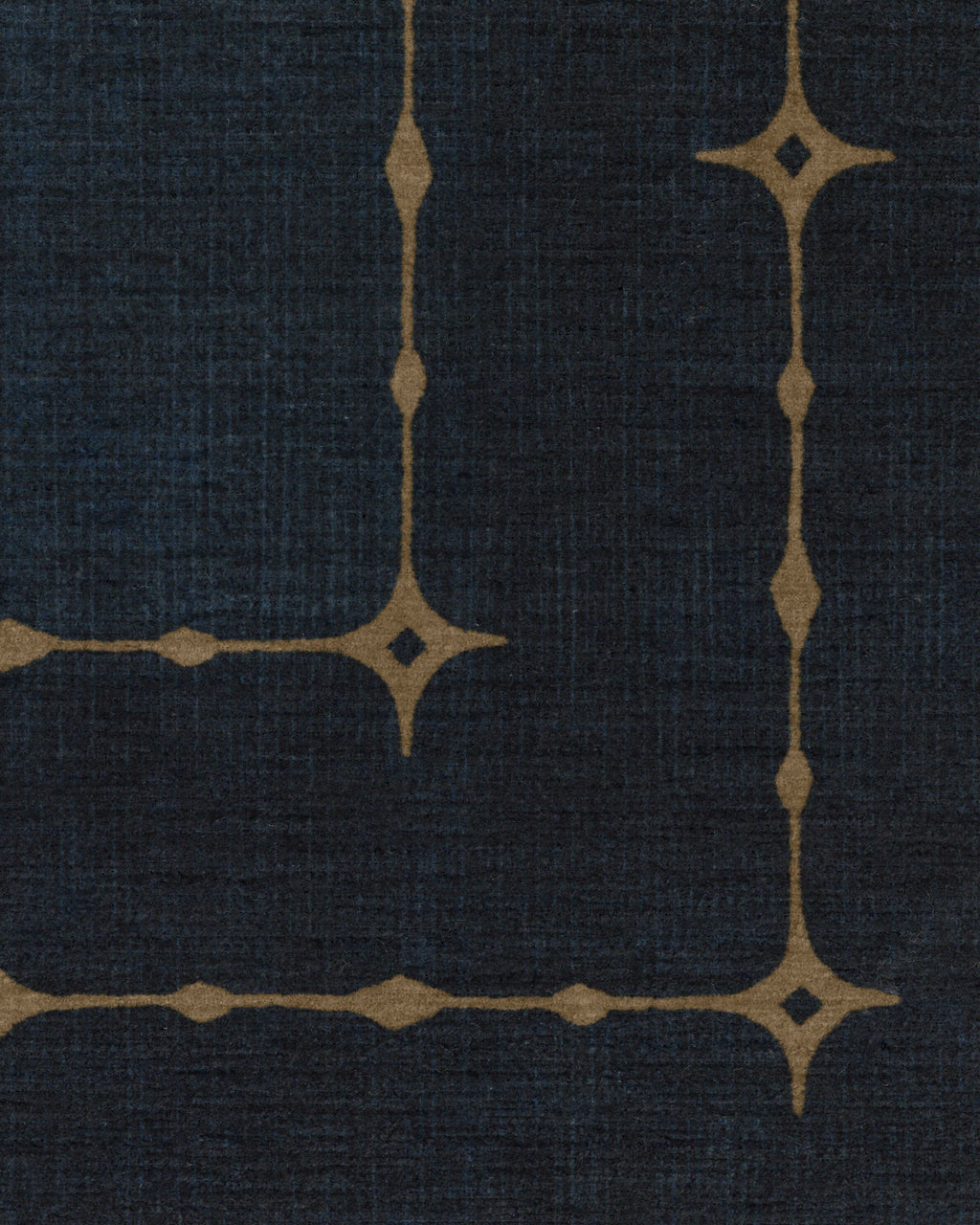 Sparkle Border Dark Navy Rug
