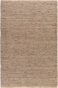Aneko Khaki Handwoven Leather Rag Carpet - Clearance