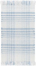 Inara Blue Plaid Area Rug