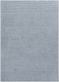 Isako Blue & Gray Solid Washable Area Rug - Clearance