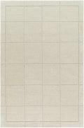 Siarl Cream Checkered Area Rug