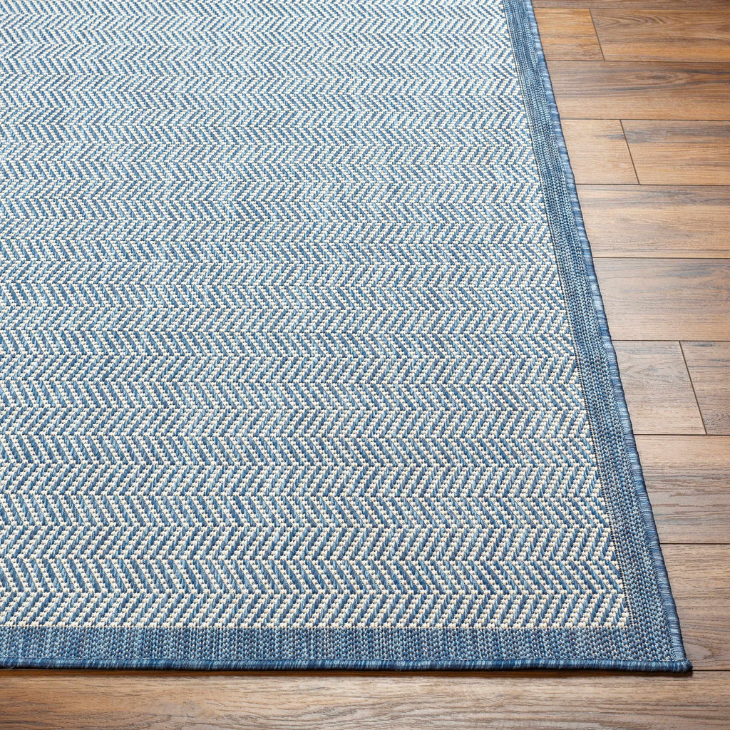 Genet Blue Outdoor Area Rug - Clearance
