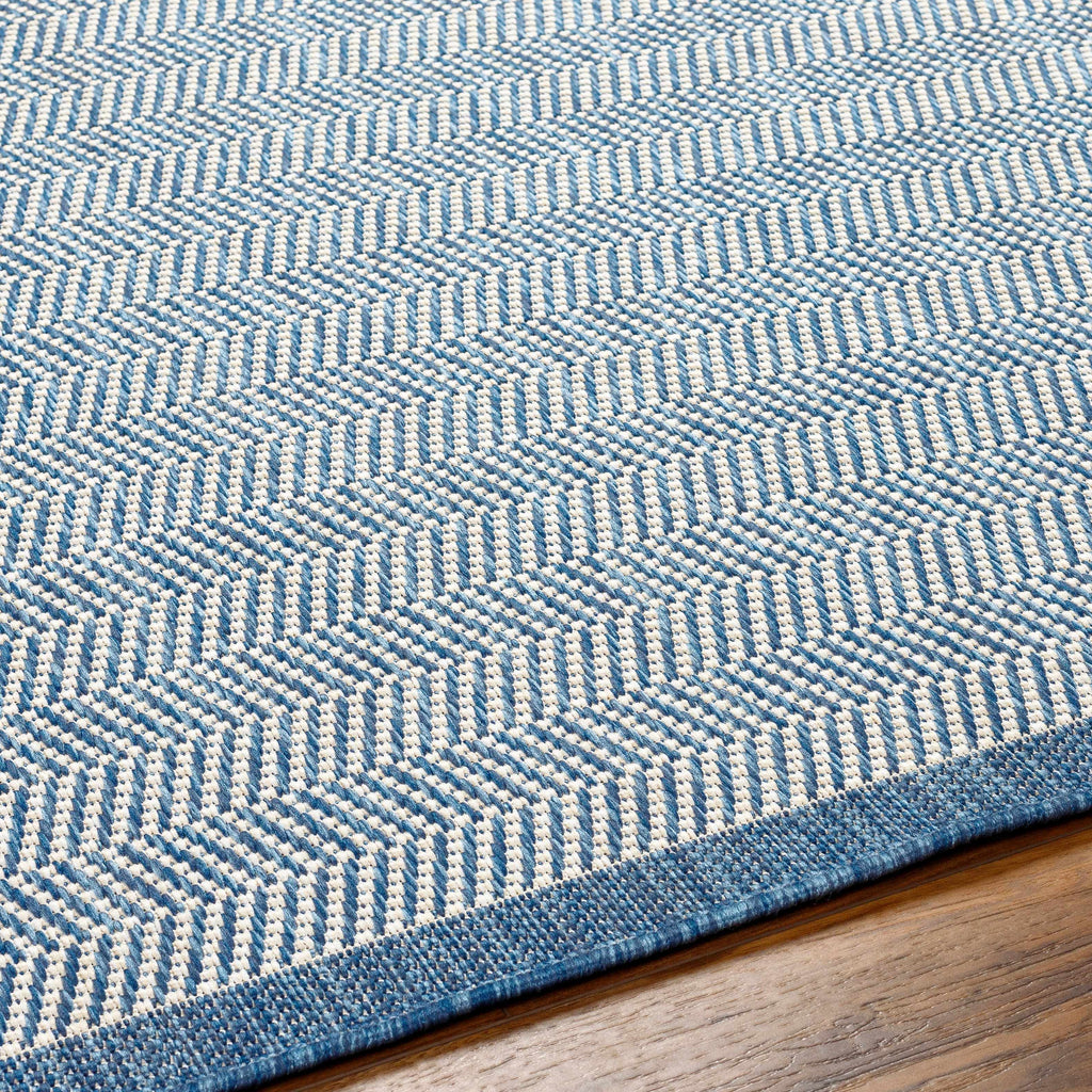 Genet Blue Outdoor Area Rug - Clearance