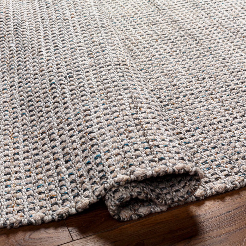 Beige Teal Aron Area Rug - Clearance