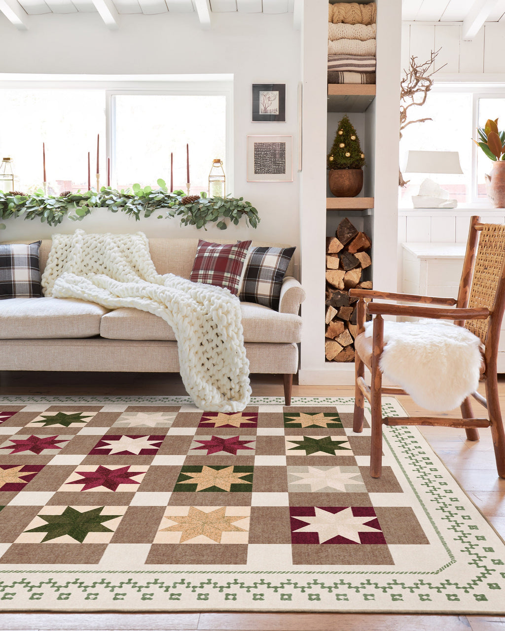 Starling Cream Multicolor Flatwoven Rug