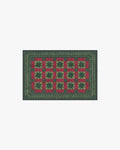 Starling Green & Red Flatwoven Rug