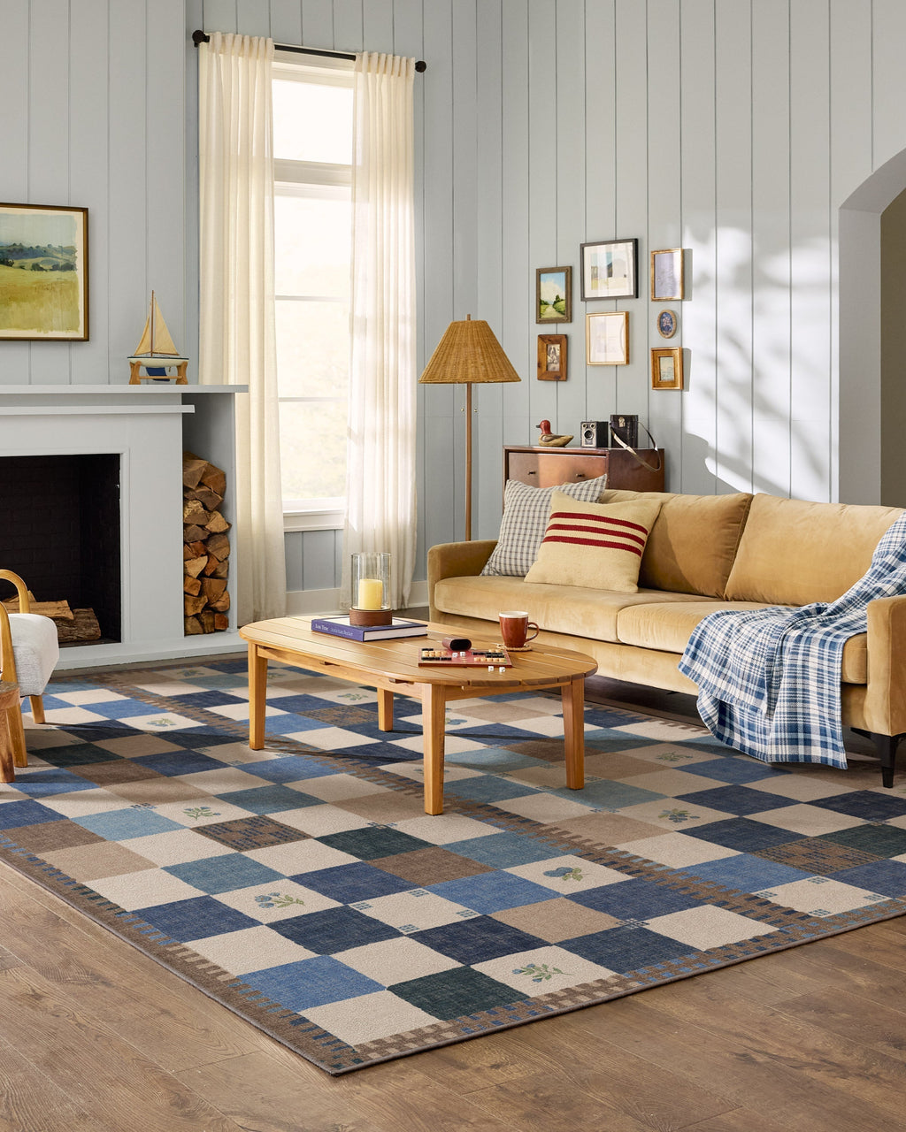 Stonefruit Blue Rug