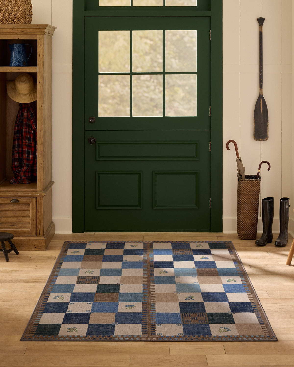 Stonefruit Blue Flatwoven Rug