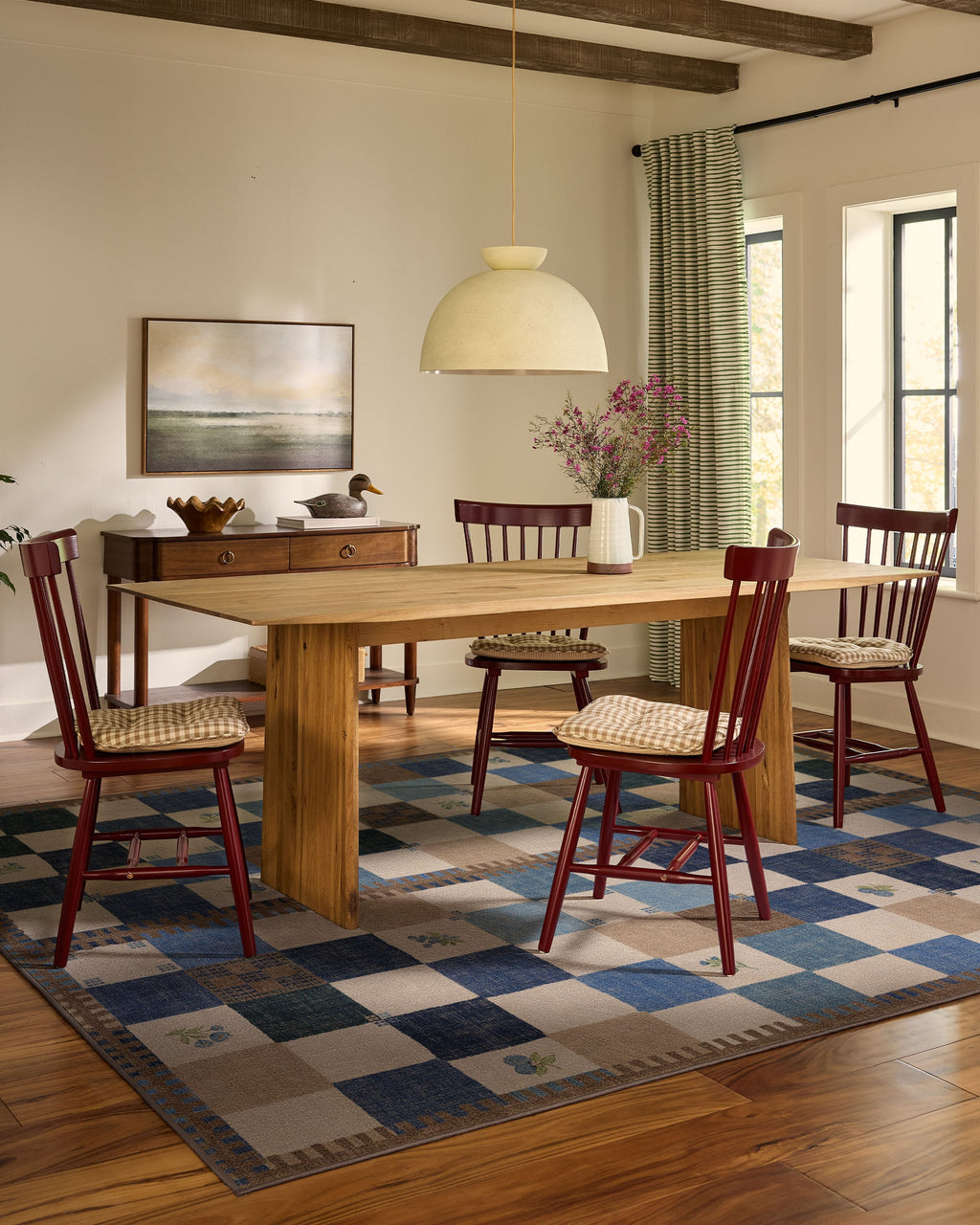 Stonefruit Blue Flatwoven Rug
