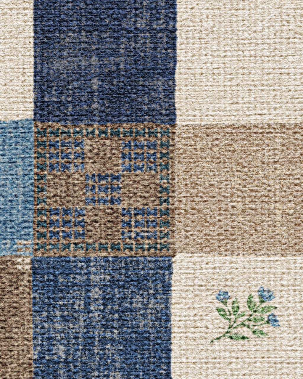 Stonefruit Blue Flatwoven Rug