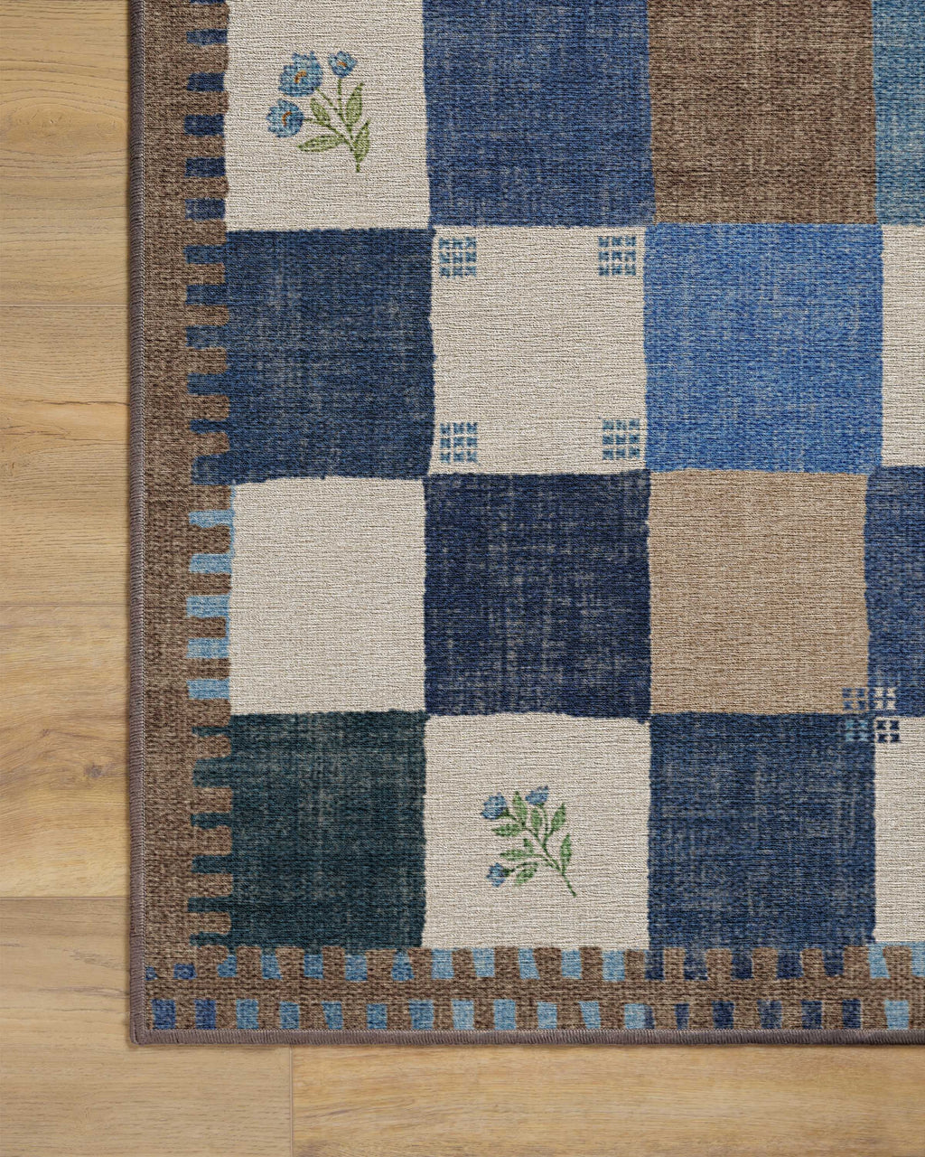 Stonefruit Blue Flatwoven Rug