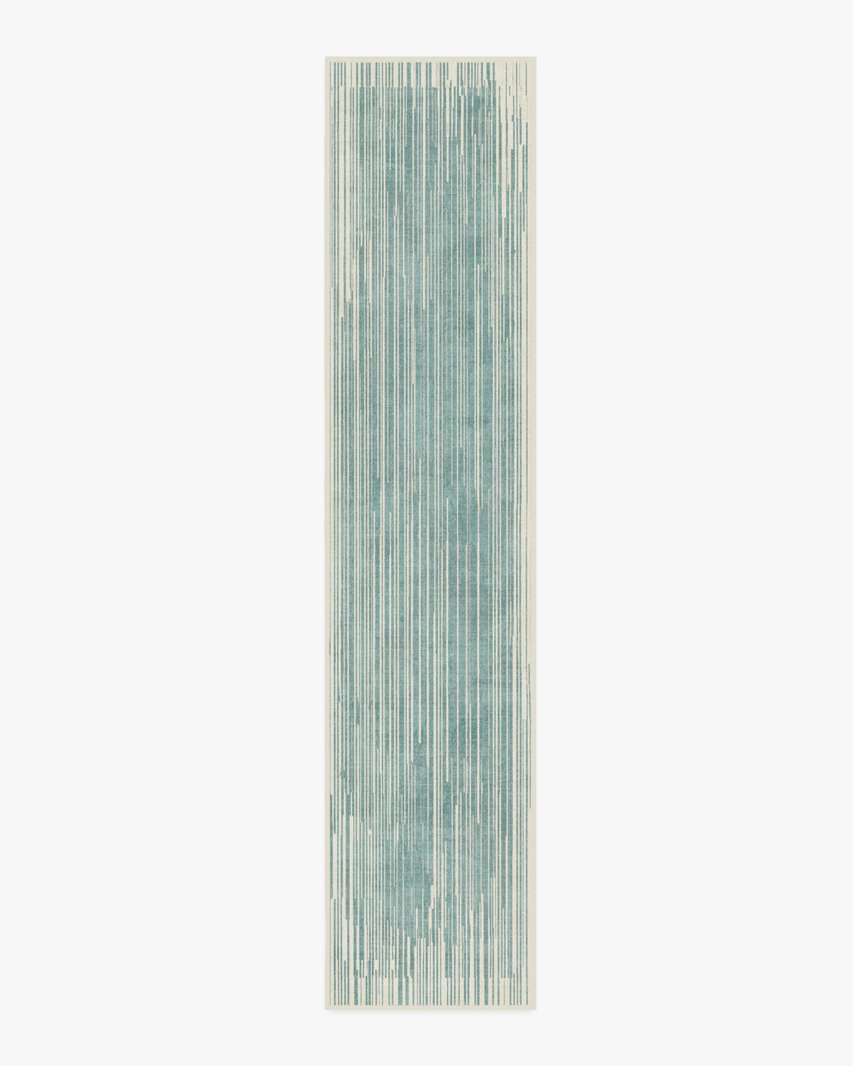 Striated Border Blue Rug