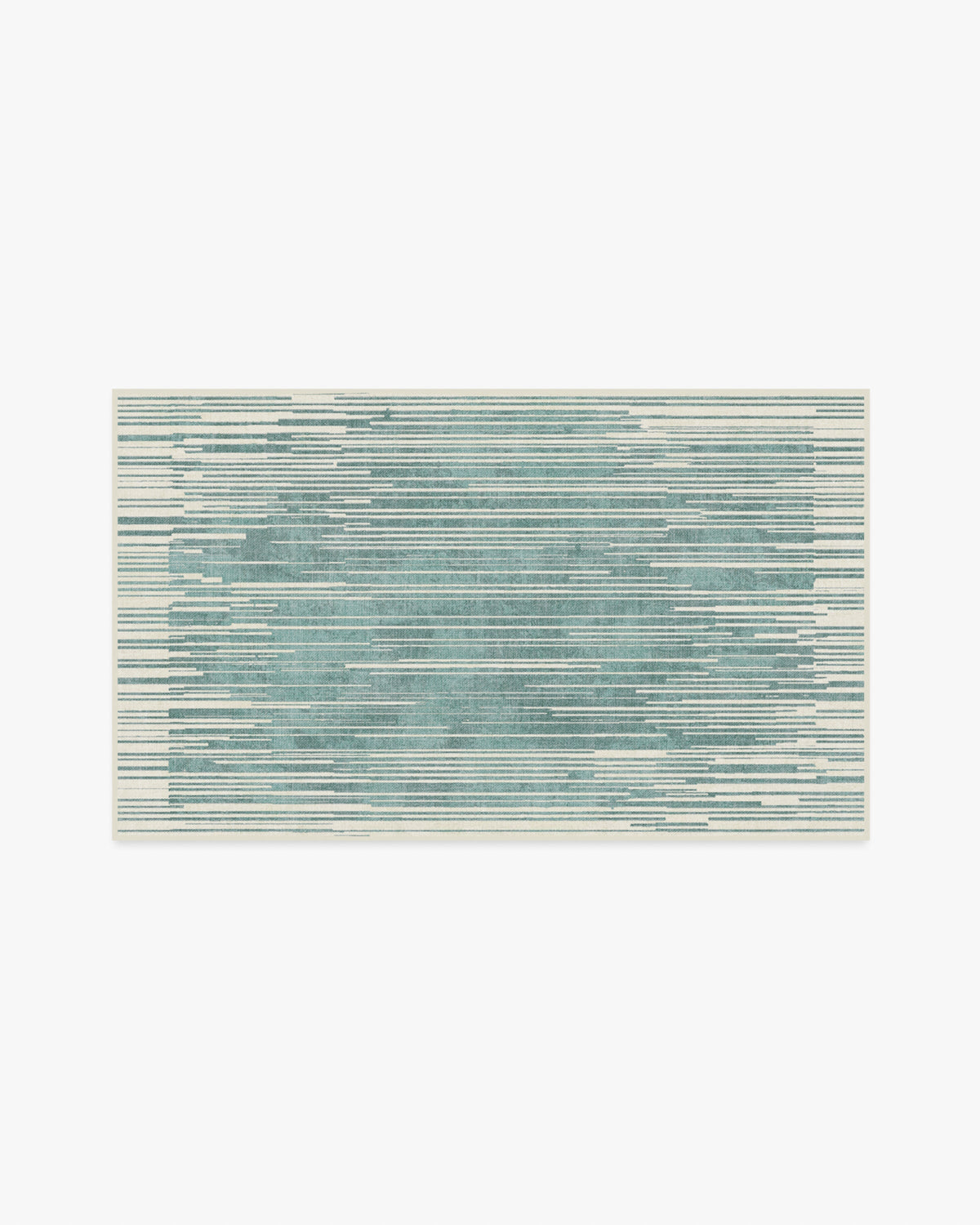 Striated Border Blue Rug
