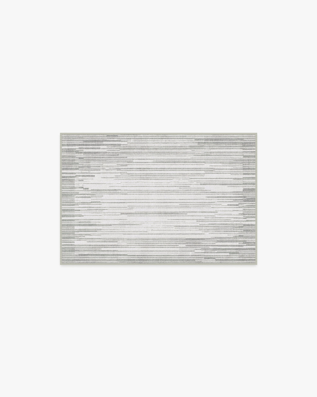 Striated Border Soft Grey Rug