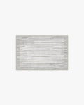 Striated Border Soft Grey Rug