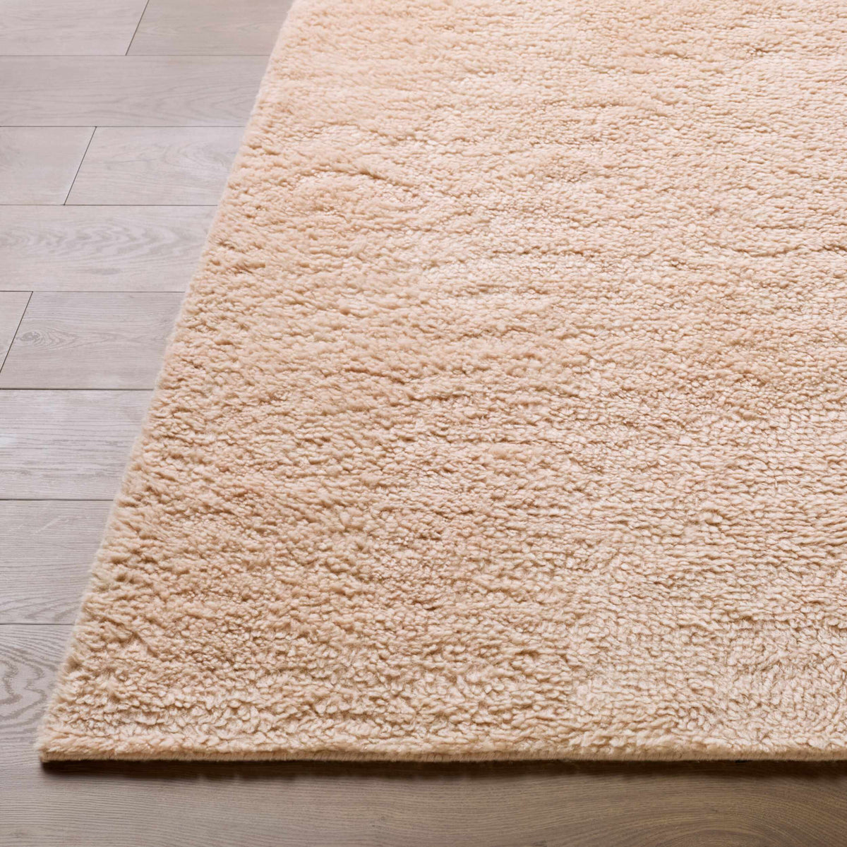 Kanuha Blush Wool Washable Area Rug